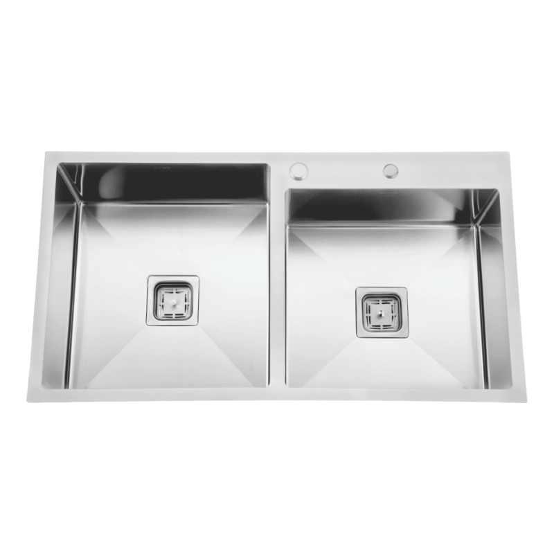 Double Bowl with Tap Hole