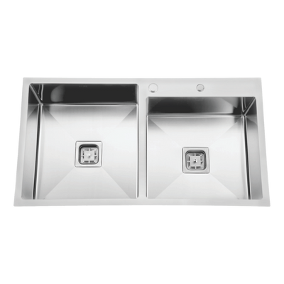 Double Bowl with Tap Hole